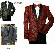 Men's Formal Tuxedo Blazer/Jacket Metallic Sequin Shawl Collar, for Party T816