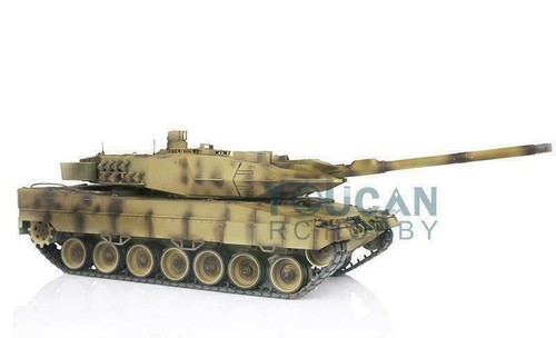7.0 Henglong 1/16 Yellow Leopard2A6 3889 W/ 360° Turret Barrel Recoil RC Tank - Picture 8 of 8