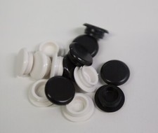 100 PEZZI TAPPO COPRIFORO ø 12 IN GOMMA mediamente morbida-bouchon de trou en ca