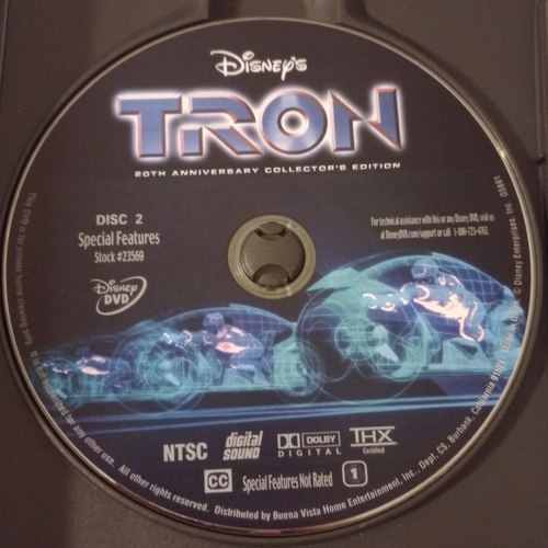 Tron (DVD, 2002, 2-Disc Set, 20th Anniversary Collectors Edition) Sci-Fi Action - Picture 5 of 6