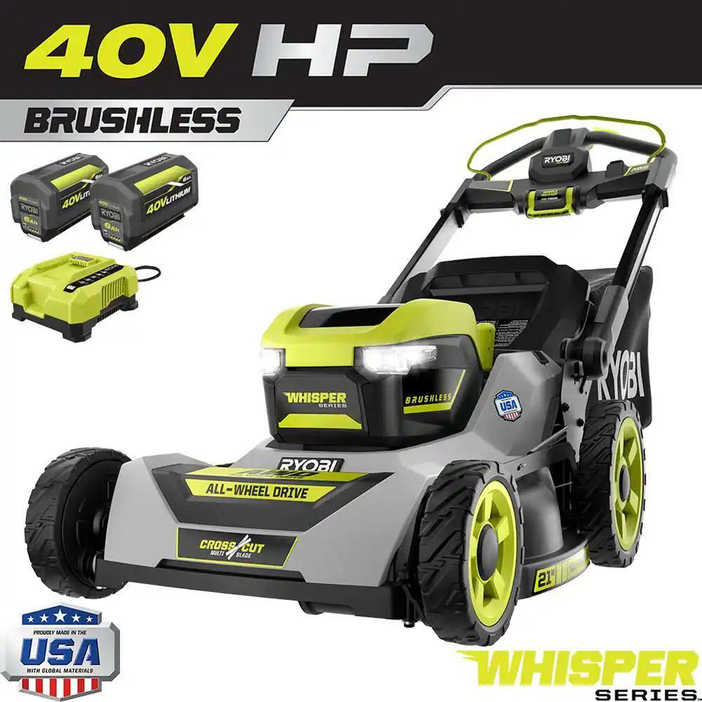 RYOBI Mower 40V Whisper Series 21 in 