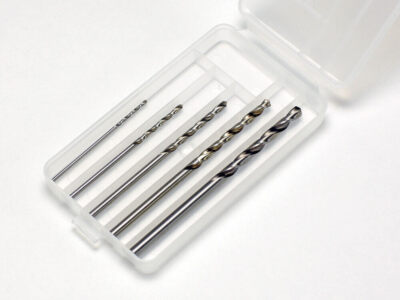 Tamiya 74049 Bastelwerkzeuge, Grundbohrer-Set (1 mm, 1,5 mm, 2 mm, 2,5 mm, 3 mm), Neu in Verpackung