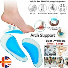 Kids & Adults Arch Support Flat Feet Foot Fallen Plantar Fasciitis Insole Heel