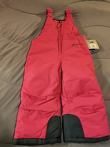 NWT Arctix 5K Girl's 24M Toddler Bib Snowpants Pink Insulated Overalls - Picture 4 of 14