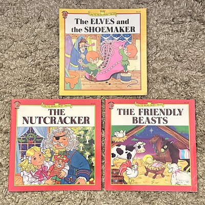 Set Of 3 The Elves And The Shoemaker, The Nutcracker, The Friendly Beasts Books