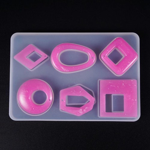 Silicone Mold Earring Necklace Pendant Resin Casting Mold Jewelry Making Acrylic - Picture 7 of 16