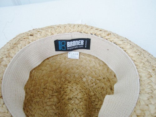 New Broner Mens Hat Madagascar Raffia NWT - Picture 3 of 4