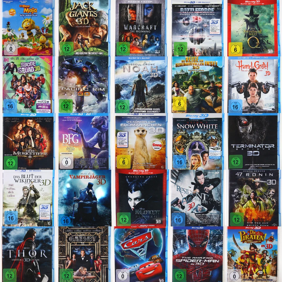 3D Bluray Filme Klassiker Blockbuster aus allen Genres Sammlung Auswählen - Bild 1 von 1