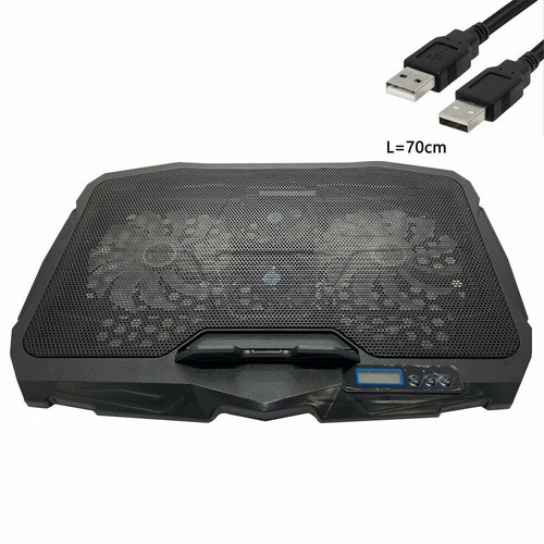 Laptop Cooling Pad with 3/5/6 Fan Notebook Cooler Stand Holder Dual USB 12"-17" - Afbeelding 39 van 40