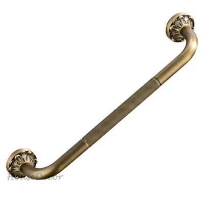 Antique Brass Bathroom Disability Handle Hand Rail Grab Safety Bar Aid Holder