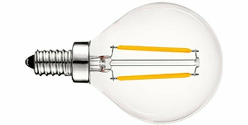 5x LED G16.5 Globe Bulb E-12 Base - 6 watt LED- 120V - 40 Watt Brightness