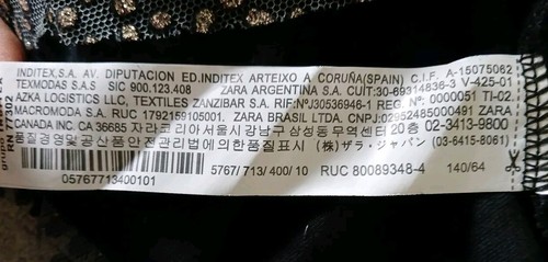 Size 10 Occassion Blouse Top Zara Girl Gold Rare Find Sheer - Picture 6 of 6