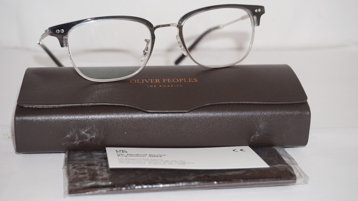 Oliver Peoples Vintage Eyeglasses KESTEN Silver Black OV5468 1661 