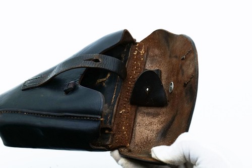 Original German WWII 1943 P-08 Schambach Luger Holster Leather Pistol Gun - Picture 10 of 11