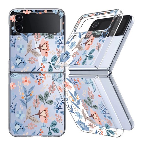 For Samsung Galaxy Z Flip5 Flip4 Flip3 Floral Folding Hard Shockproof Case Cover - Zdjęcie 15 z 17