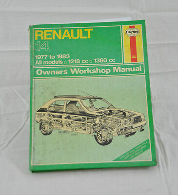 Haynes Manual For Renault 14 1977 - 1983 #362 | eBay