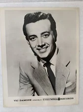 Vic Damone Columbia Records 8 1/2" X 11 Glossy Black & White Photo