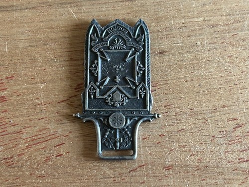 St Omer Commandery Watch FOB Knights Templar Boston 1913 St Johns Day Dover Vtg - Picture 3 of 18