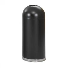 Safco Black Open Top Dome Receptacle
