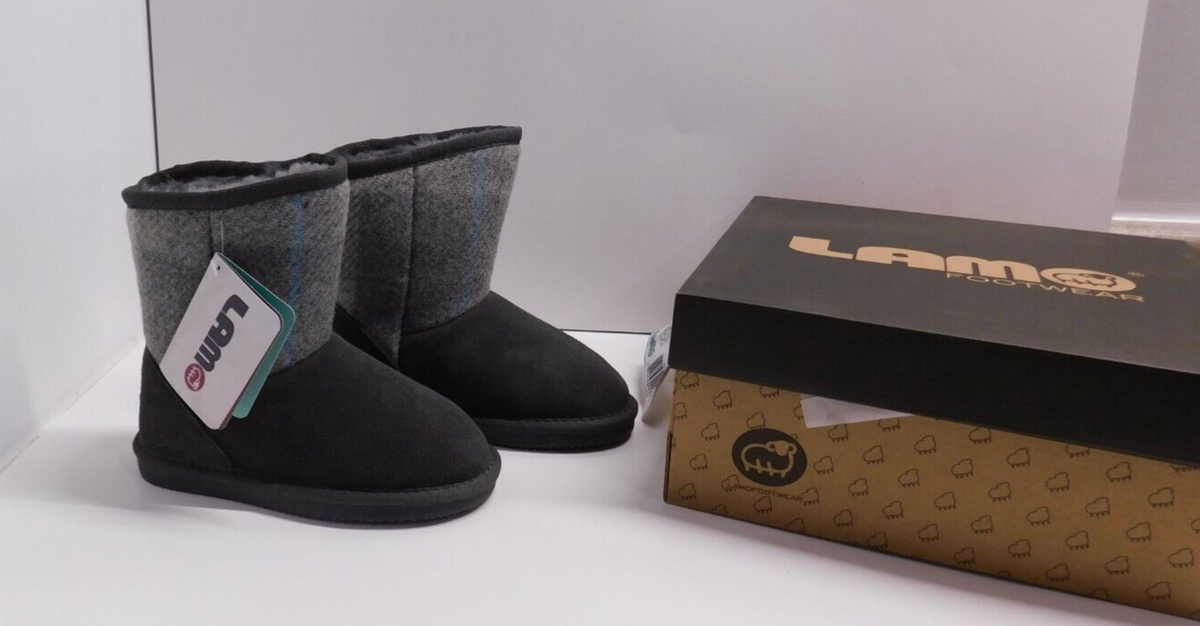 Lamo Girls' Wembley Boot Round Toe CK1737 Grey/ Size 13Y