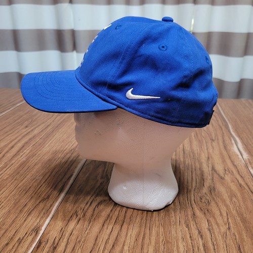 Nike Hat Cap Hat Child Blue Kids Adjustable Swoosh Spell Out Logo - Picture 3 of 10