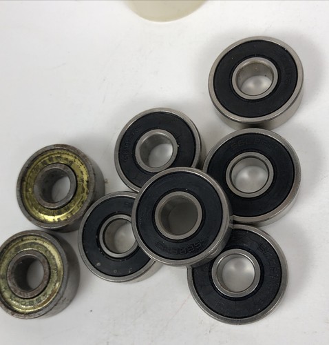 (6) Rodamientos de bolas de acero en miniatura S608RS y (2) abec-1 (8 mmx22 mmx7 mm) - ¿Usados? - Imagen 10 de 12