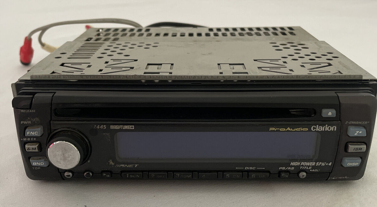 Clarion ProAudio DXZ445 Car Stereo CD Player Detachable Face Clarion ProAudio DXZ445 Car Stereo CD Player Detachable Face