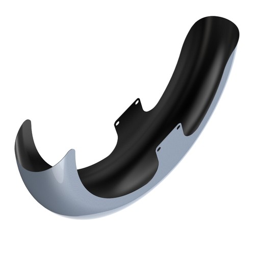 STARDUST SILVER 21" Reveal Wrapper Hugger Front Fender Fits 09+ Harley - Imagen 7 de 9