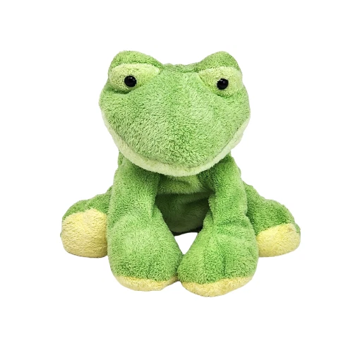 TY PLUFFIES 2006 BABY LEAPERS GREEN + YELLOW FROG STUFFED ANIMAL PLUSH TOY  SOFT