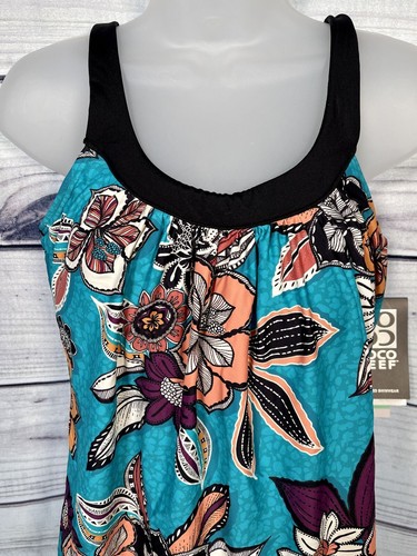 Coco Reef Womens Size 10/34DD Safari Tropical Underwire Tankini Top NWT - Picture 4 of 11