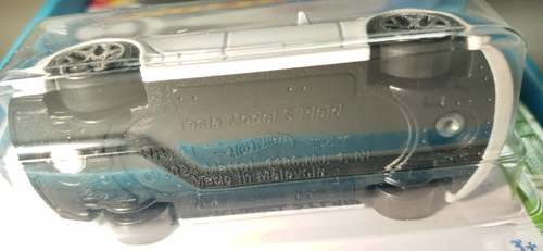 Hot Wheels Tesla Model S Plaid HYX58 HW EV White 1/10 - Picture 6 of 7