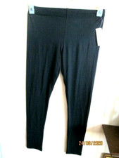 HH. BOBBIE BROOKS LADIES STRETCH KNIT PANTS LEGGINGS SIZE S BLACK NWOT