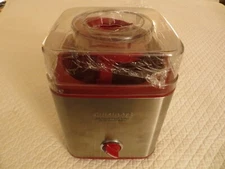 Cuisinart Ice Cream Maker Machine Frozen Yogurt RED - ICE-30R Sorbet, Gelato