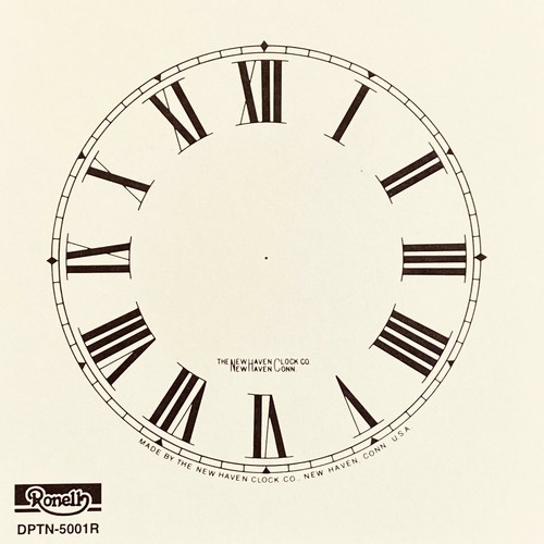 New Replacement Roman Clock Dials Faces Strong Card Paper - Sizes 50mm - 295mm - Picture 14 of 36