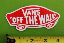 VANS Shoes Off The Wall Skateboard Red White Deck Vintage Skateboarding STICKER
