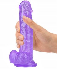 Juguetes Sexuales Para Mujer No-Vibradores Consoladores Parejas Real Dildo 7.8"