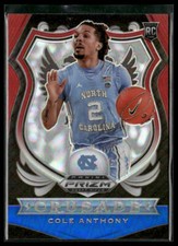 2020 Panini Prizm Draft Picks Collegiate #89 Cole Anthony Red White and Blue