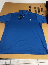 NWT MEN'S GREG NORMAN POLO, SIZE: L, COLOR: BLUE M30