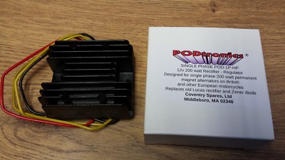 PODTRONICS 200W EINPHASEN GLEICHRICHTER REGLEREINHEIT 12V - RR01/POD/200