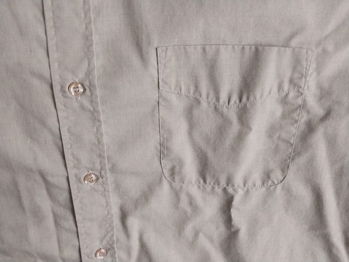 Basic Editions Men's Long Sleeve Button Down Shirt Khaki XL - Picture 5 of 5