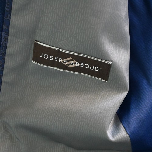 Joseph Abboud White 36R 30x32 Blue Wool Zip Pocket Mens Jacket Pants Suit - Picture 4 of 12