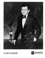 Casey Kasem Autograph Signed 8x10 Photo  American Top 40 Scooby Doo Shaggy voice