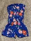 Matilda Jane Romper Womens Medium Out And About Hello Lovely Blue Multi Floral — photo 4