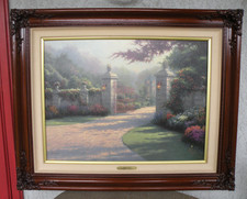 Thomas Kinkade / Summer Gate ~ Limited Edition & Numbered 18x24 Canvas Print