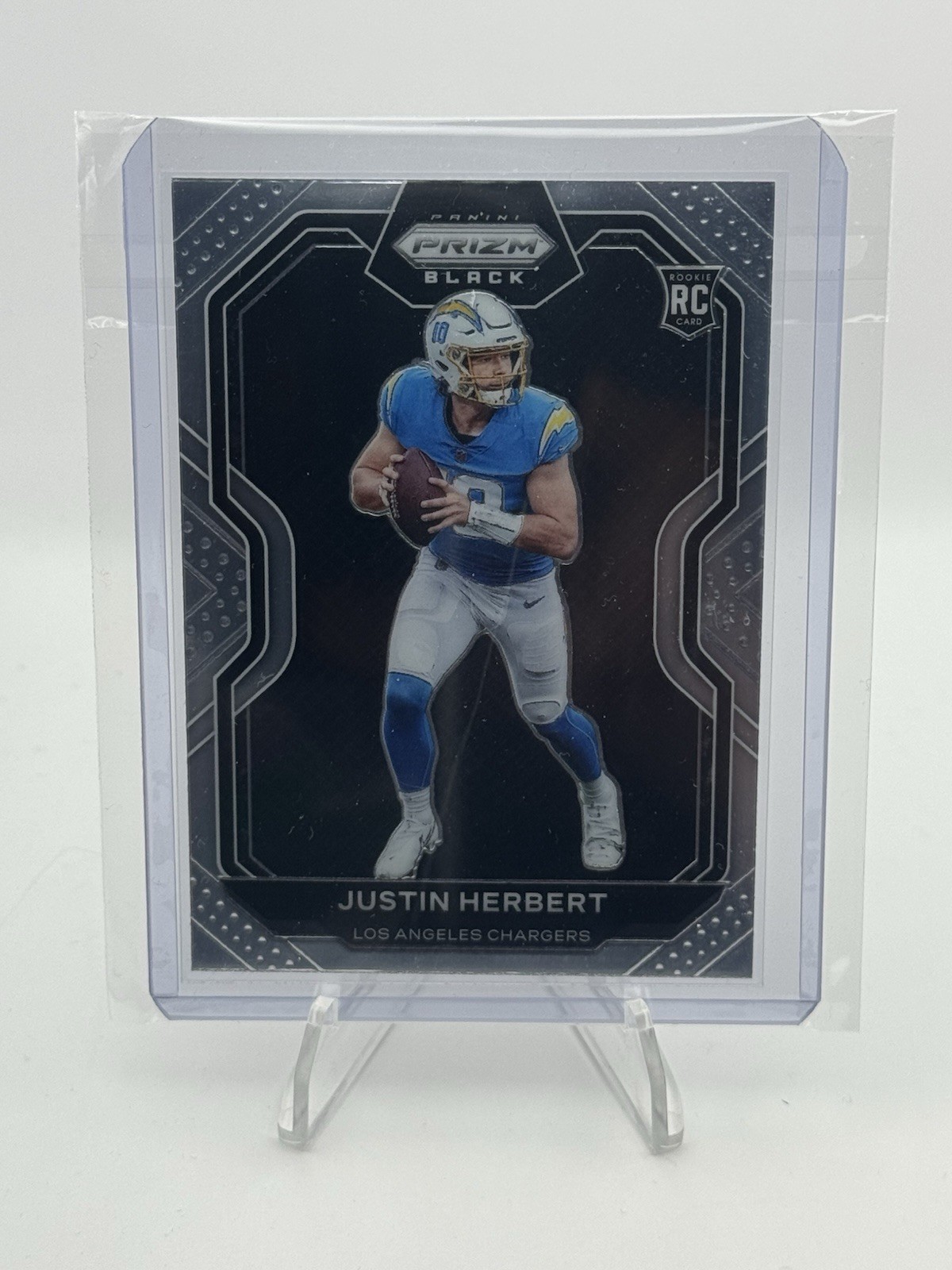 2020 Chronicles Justin Herbert Prizm Black Rookie #PB-3 Los Angeles Chargers