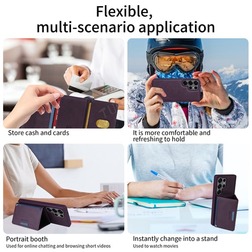 Schutzhülle für Samsung S24 S23 Ultra S22 Plus S21 S20 Flip Cover Wallet Etui - Picture 53 of 74