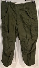 Vtg US Military Cold Weather Trousers 1970  s-1980  s Cargo Field Pants Sh/Sm