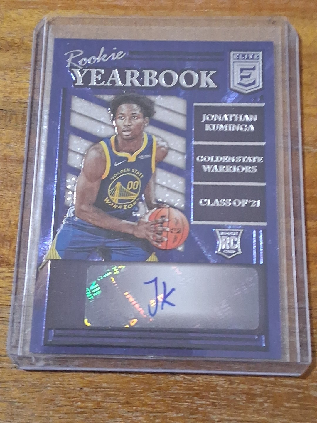 2021-22 Elite Jonathan Kuminga Rookie Yearbook Rc Auto