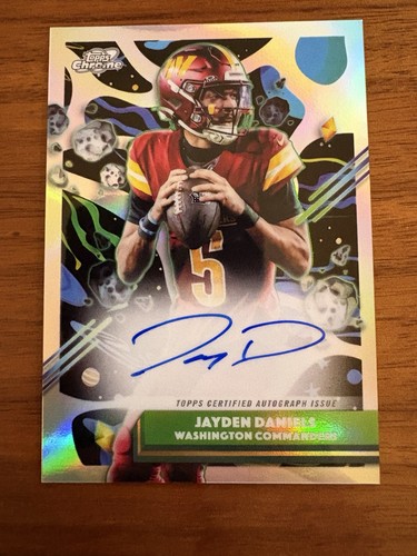 2025 Topps Chrome Jayden Daniels Chrome Autographs (RAW)