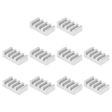 Electronics Cooler Heatsink for MOS GPU IC Chip Silver 5 x 9 x 2.5 mm 10pcs